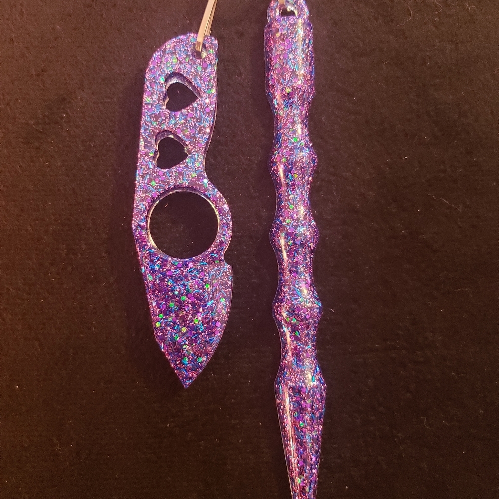 Galaxy Glitter Self Defense Key ChainSet